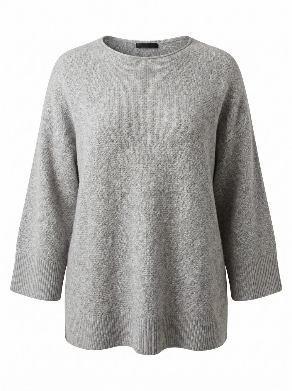 The Row Gray Relaxed Oversized Knit Sweater Women M Wide Sleeve Luxury